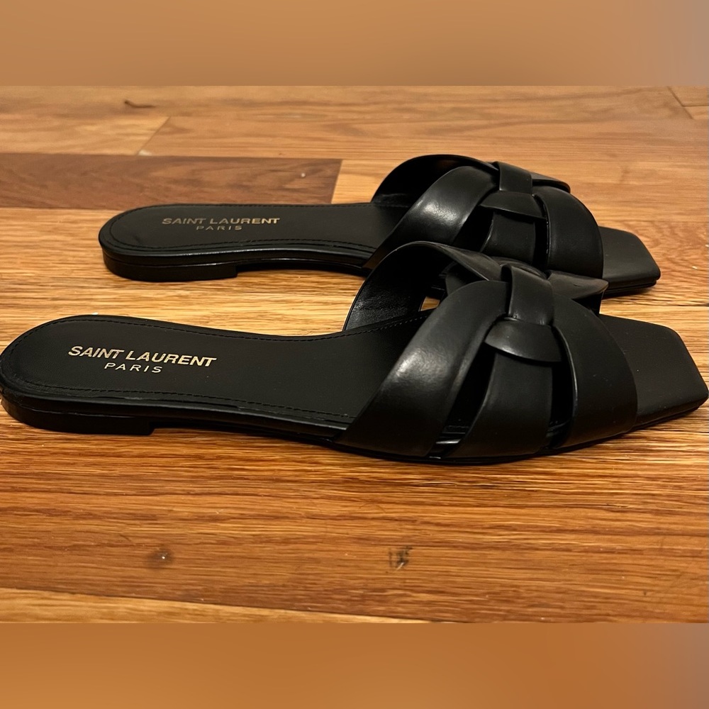 YSL Tribute Slide-On Sandals